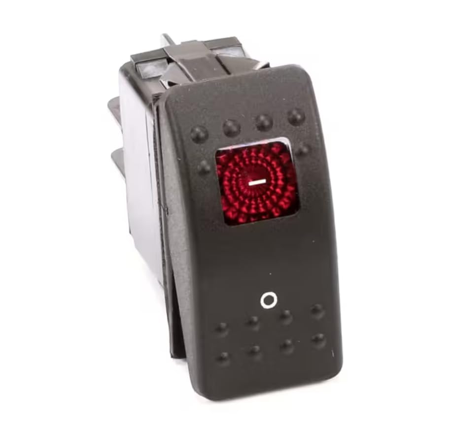 Fits Franke 1804 R VA5A Rocker Switch, Red Lighted, Sealed, DPST