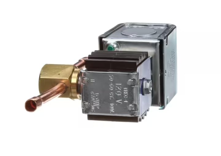 Fits Low Temp Industries M.O.P.D. 300 M.R.P. 500 E3S120 Solenoid Valve, 1/4" x 1/4" for DI-QSGT Series, DI-MX Series, SPC-TA Series