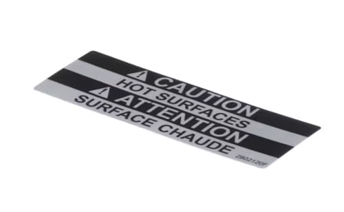 Fits Lincoln 2802120H, Caution Hot Surface/Attention Surface Chaude, English/French