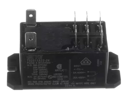 Fits Carrier HVAC 724 Relay, 24 Volt Coil, 30 Amp, DPDT for 581JE11D250 A, 581JE11F224 A, 581JE11K250