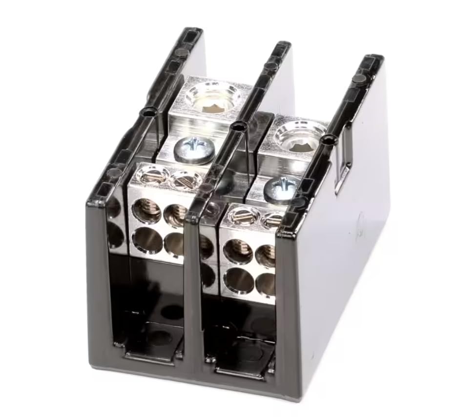 Fits Middleby 600V 175A AL 1850 19/66 Terminal Block, 2 Pole, 600V for DZ33I, DZ33T, PS200
