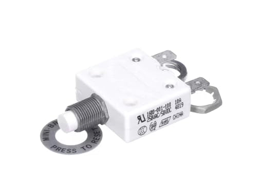 Circuit Breaker 1600-001-100 10A – Fits Grindmaster Cecilware BREW20, 7713E, 810 Coffee Machines