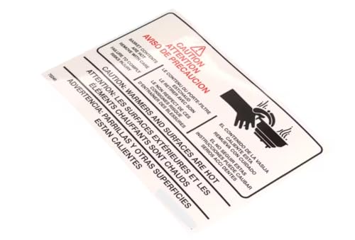 Fits Crathco 70248 Label, Warning A546-213 for BREW20, GNB-10H, BREW10