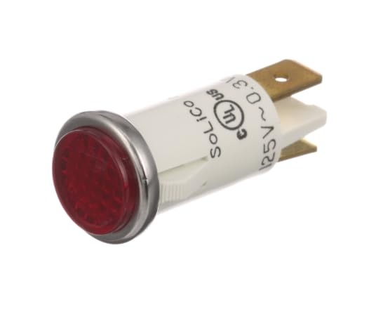 0.3W 1609 125V Round Red Signal Light for Star Mfg CG10 Series, CG14 Series, GR10 Series