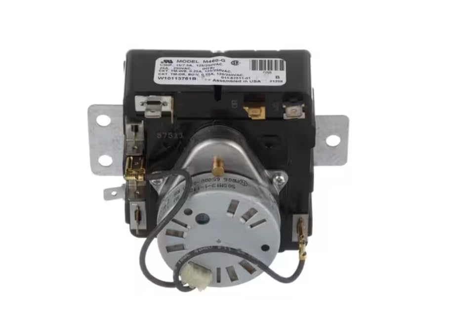 67511 W10113761B 011-67511-01 098 21209 50SM13-1-1128 M006 65800-02-D Timer, Dryer, Laundry Center for 1DNET3205TQ0, WET3300SQ0, WET3300SQ1
