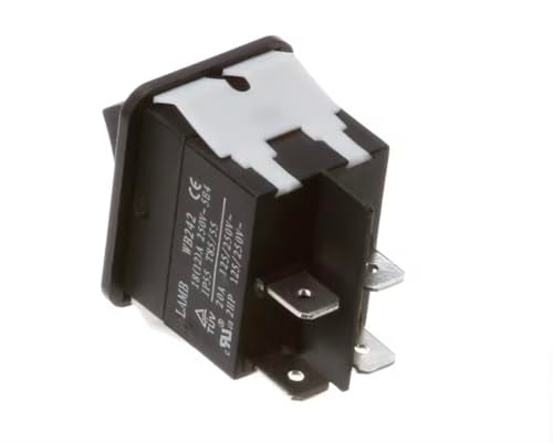 Power Rocker Switch Fits Silver King WB242 – 115/230V, IP55 for Refrigerated Units, Dispensers