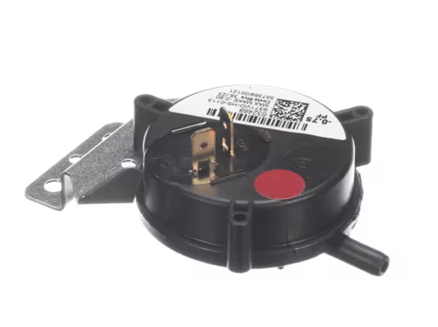 Fits Nortek 557369/00121 Pressure Switch with Bracket, -0.75 PF 632488R for G7SK054C-T23A1, G7SA072C-T24B1, G7SA108-35C