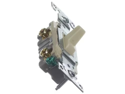Fits Whalen Company 15A-120/277VAC W-S-896E Disconnect Switch, Ivory Top/Ivory Toggle, 15 Amp, DPST for V022A-B, V022AHSB, V022D-B