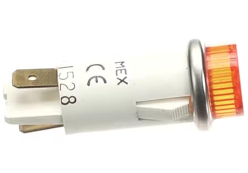 Fits Blodgett 28V 1.2 W 1528 Indicator Light, Amber, 28V, Round for DFG-100 XCEL, MARK V XCEL SERIES, MARK V-100 XCEL