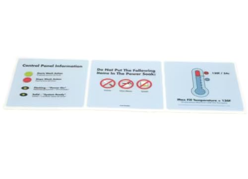 Fits Power Soak 32360 Decal, Backsplash Skewer Wash
