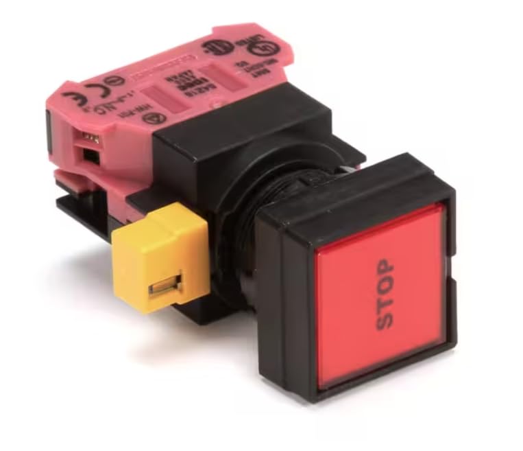 HW-FQ1 54Z15 A800 Switch, Pushbutton, Red, Stop for 1000-BQ2/128, BT, Tray-TRAC