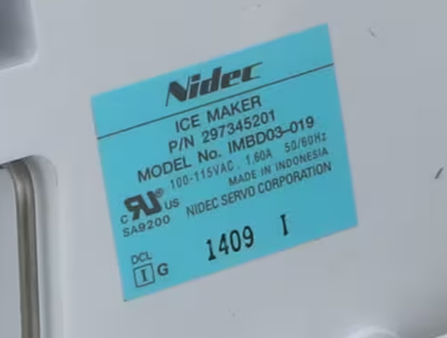 Electrolux Ice Maker 297345201, IMBD03-019, 1409 1, 110-115 VAC, 1.60A, 50/60Hz (Radius Cube)