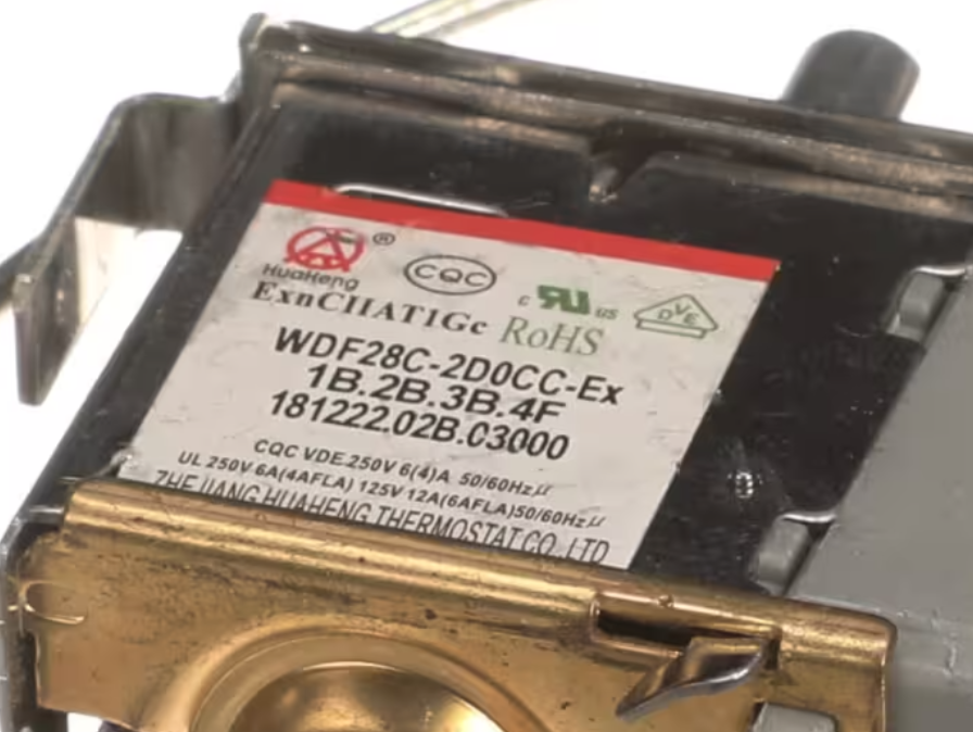 Magic Chef WDF28C-2D0CC-Ex, 1B.2B.3B.4F, 181222.02B.C3000, Thermostat, Temperature Control, for HMDR480SE