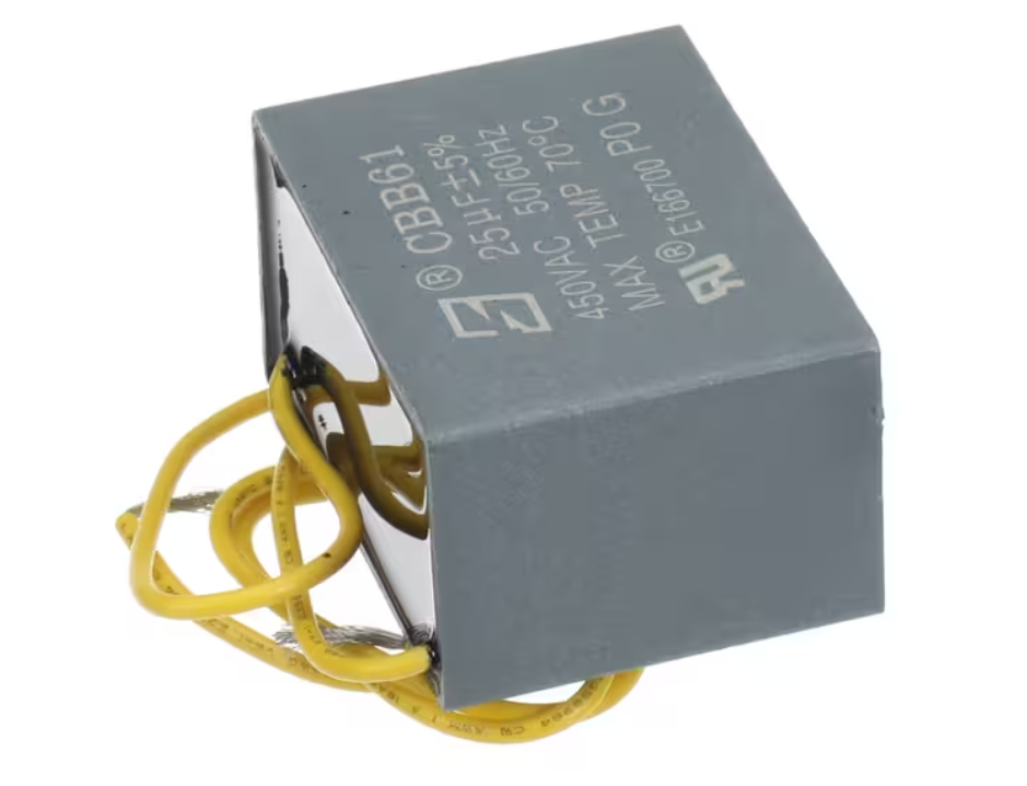 Magic Chef CBB61, E166700, Capacitor, 25uF, +-5%, 450VAC, 50/60HZ, for MCSDRY35W