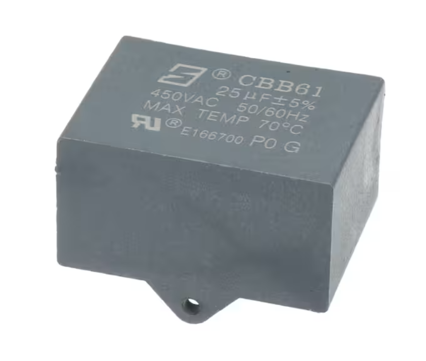 Magic Chef CBB61, E166700, Capacitor, 25uF, +-5%, 450VAC, 50/60HZ, for MCSDRY35W