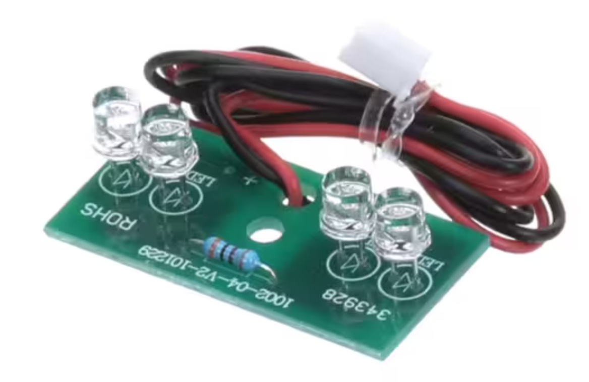 Magic Chef 1002-04-V2-101229, 343928, LED Light Board, Lower, for MCWBC77DZC/BTWB530ST1