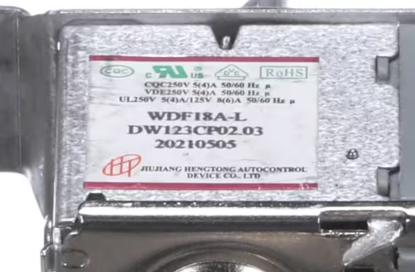 Magic Chef WDF18A-L, DW123CP02.03, 202110505, Thermostat, for MCWC45A