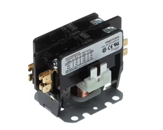 Carrier HVAC HN52TC024 Contactor, 2 Pole, 24VAC 50/60HZ Coil, 30FLA, 40RES 38AUCMSLH-2100  38AUCMSLH-2110  38AUCMSLH-2600  38AUCMSLH-2610 38AUCMSLP-1100