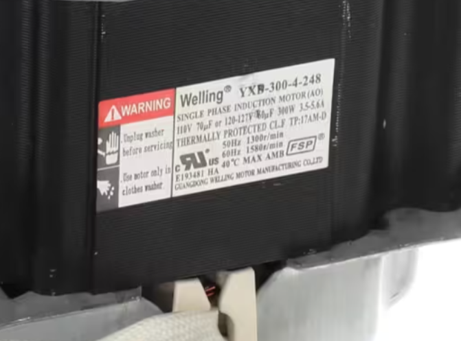 Magic Chef YXB-300-4-248, Motor, 110/120V, 50/60HZ, 1PH, 1300/1580 RPM, Washing Machine