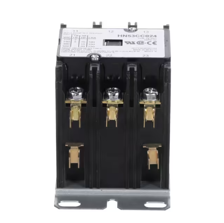 Carrier HVAC HN53CC024 Contactor, 3 Pole, 24VAC 50/60HZ Coil, 30FLA, 40A RES 17EX5 EXTERNAL  19XR FR#C----APO 19XR-#4 REB  119XR-FR#29XR-#5 REB