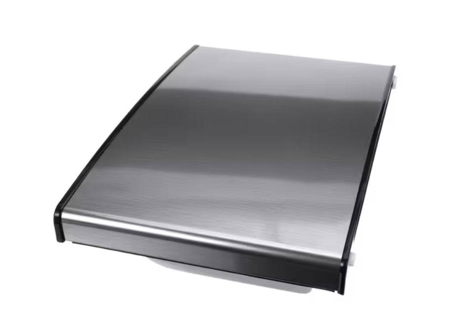 Magic Chef 2100150706 Freezer Door Assembly, Stainless/Black with White Interior, for HMDR450SE