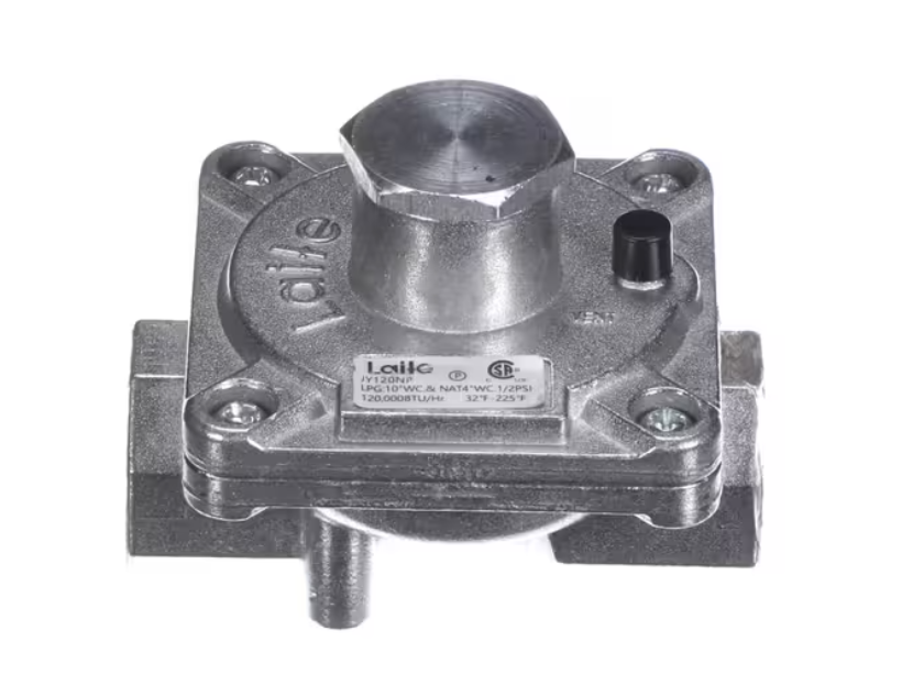 Magic Chef JY120NP Gas Pressure Regulator, Propane 10" WC/Natural 4" WC, 1/2PSI, 120,000BTU/Hr, 32°F-225°F