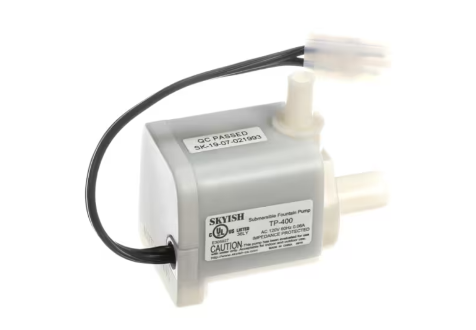 Magic Chef TP-400, E305927, SK-19-07-021993, Water Pump, 120V, 60HZ, 0.06A, White