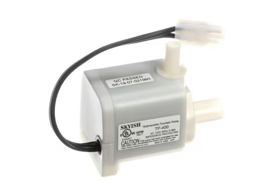 Magic Chef TP-400, E305927, SK-19-07-021993, Water Pump, 120V, 60HZ, 0.06A, White
