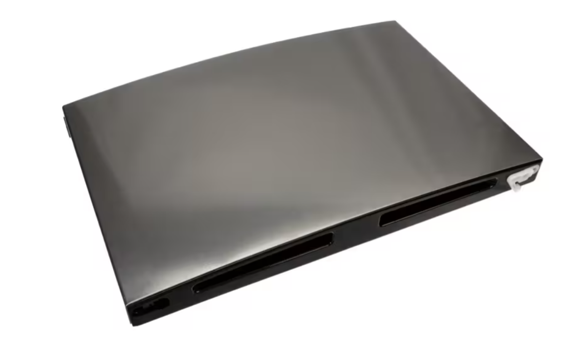 Magic Chef 2100151994 Freezer Door, Platinum Steel/Black with White Interior