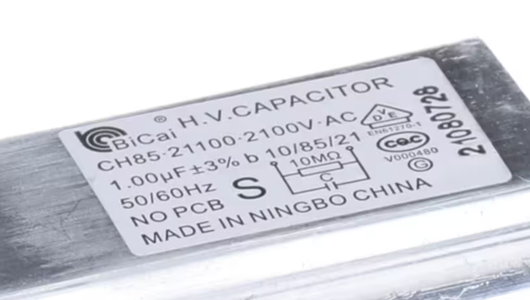 Magic Chef CH85, EN61270-1, 1.10uF, 21110-21000V AC, 50/60HZ, High Voltage Capacitor