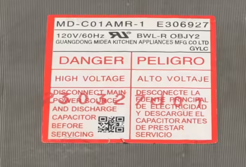 Magic Chef BWL-R OBJY2, MD-C01AMR-1, E306927, Transformer, High Voltage, 120V, 60HZ