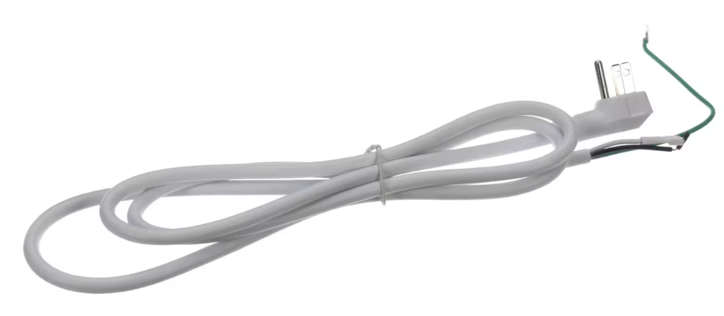 Magic Chef 80603140180A Power Cord, White, 120V