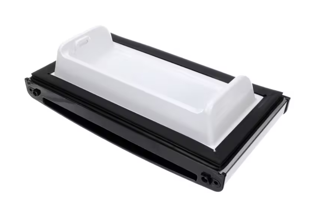 Magic Chef 2100150642 Freezer Door Assembly, Stainless/Black with White Interior