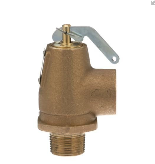 13211 475 LBS/HR 0G8547.5C 15 PSI 3/4 in Pressure Relief Valve for Blodgett CB-E, CROWN STEAM CB-E, Cleveland 24CDM