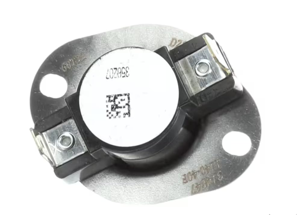 Fits York D2139 Limit Switch/Thermostat, Opens 140F, Closes 100F, Auto Reset for TG8S080B12MP11, TM9V060B12MP11, TMLX080C16MP11