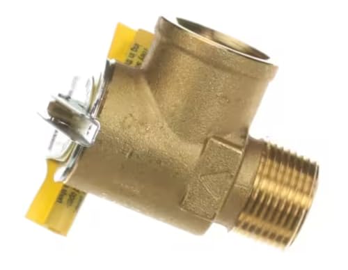 Fits Utica-Dunkirk 0G7543.5C 315 M2 2514W Pressure Relief Valve, 15PSI, 3/4", Angled for D250-1000W, D250-1100W, D250-1200W