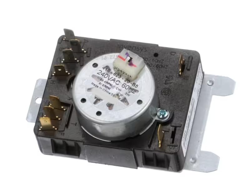 Fits Alliance Laundry Systems T2 418-623-20-B5 JG623JX Timer, 4 Cycle, 240 Volt, 60HZ, Dryer for ADE4BRGS175TW01, ADE4BRGS176TW01, ADE4BRGS177TW01