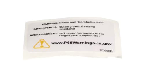 Fits Henny Penny 173082B Label, P65 Warning for LOV300