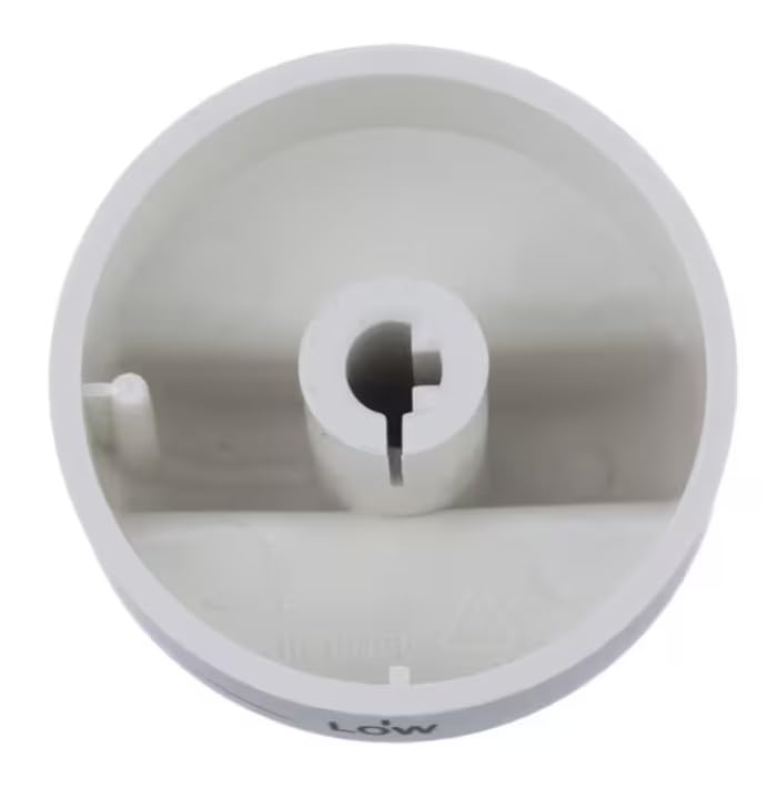 KIP 6U68 Knob, Burner, White, Off/Ignite/Hi/Lo