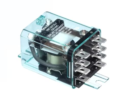 Fits Taylor 187-32T2L1 20A AT 120/240/277 VAC 10A AT 480/600 VAC 3/4H.P. AT 120 VAC 1.5H.P. AT 240VAC Relay, 120 Volt Coil, 20 Amp, DPDT