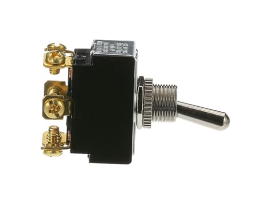 10A 277 VAC 20A 125 VAC 1 1/2 HP 0715 DPDT On/Off 6 Tab Toggle Switch for Jackson 10AB, JL100, Pitco 24RUFM