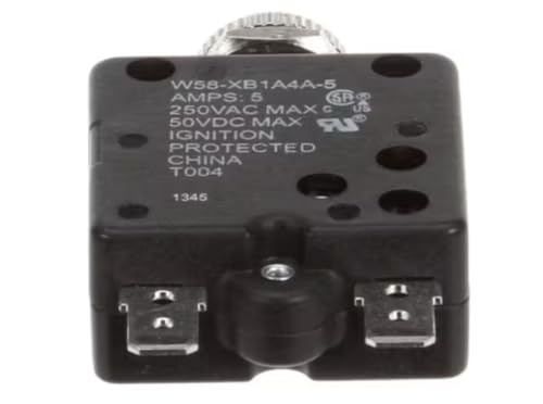 Fits Doyon T004 1345 Breaker, 5 Amps, 250 VAC, Potter & Brumf for CA12, CA6, CAOP12