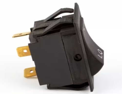 Fits Blodgett 0724 R Rocker Switch, Hi Lo, Black, Single Pole Double Throw for Mark V KFC, Mark V Series, Mark V-100