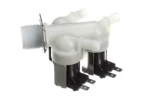 Fits Magic Chef FPE 101G 17438100000415 AC120V 8GEYT Solenoid Valve, Cold Water Inlet, 3 Coil, 120V, 60HZ, Washing Machine for MCSCWD20B3, MCSCWD20W3, MCSCWD27W5