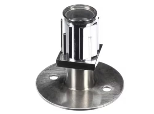 Fits Structural Concepts 1652 1 1/2 SQ 16 GA Foot Insert with 2 Hole Stainless Steel Flange, 1 1/2" Square Tube, Adjustable 1 1/2" - 2 5/8" Height for B42, B424TMEW, B42EW