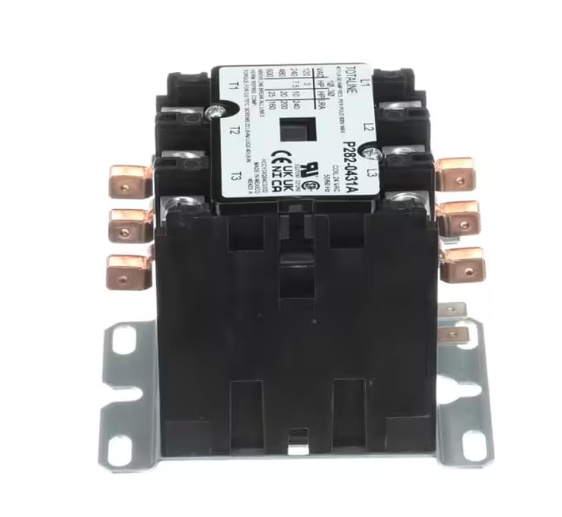 Fits Carrier HVAC 221260 M2423 Contactor, 24 Volt Coil, 50/60 HZ, 40 Amp, 3 Pole