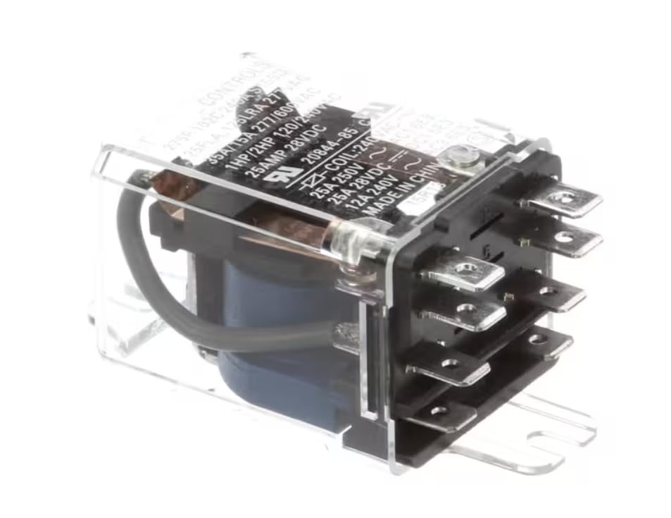 15R13 20844-85 25FLA 125LRA 277VAC Relay, Cube, DPDT, 240 Volt Coil for FSHC-6W-1, FSHC-6W-2, FSHC-7-1