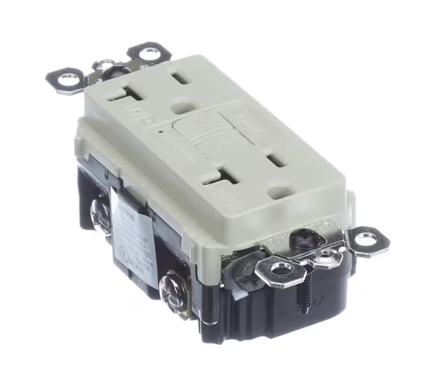 Fits York 0157193 Receptacle, GFCI, 125V, 20A, Waterproof for 2EE04705624, 2EE04705724, 2HB04502025