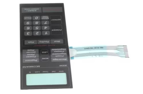 Fits Magic Chef 900W MCD990ARCS HH-KOR-864H0A Membrane Switch/Control Overlay with Ribbon Cable