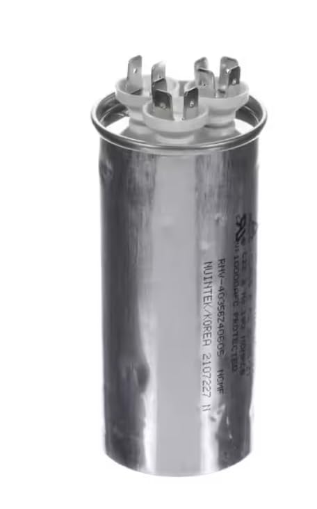 Fits International Comfort Products 400/400VAC 50/60HZ Class B P2 25/85/21 C22.2 NO. 190 EN60252-1 RNV-40356Z40605 2107227 N Dual Capacitor, Run, 370 Volt, 35/6 MFD, Round